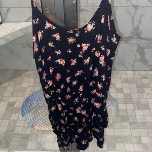 floral romper warm flowers